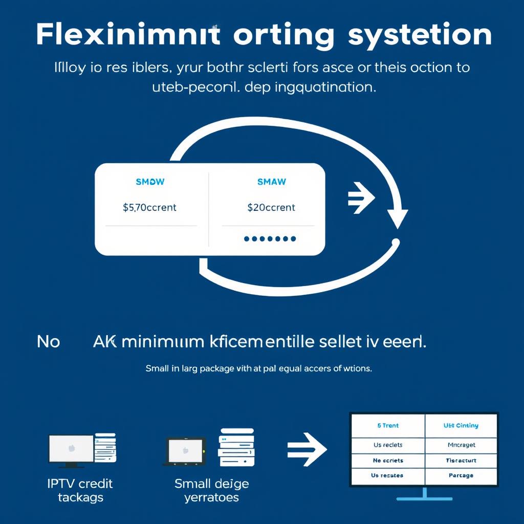 Flexible ordering system for IPTV resellers with no minimum requirements