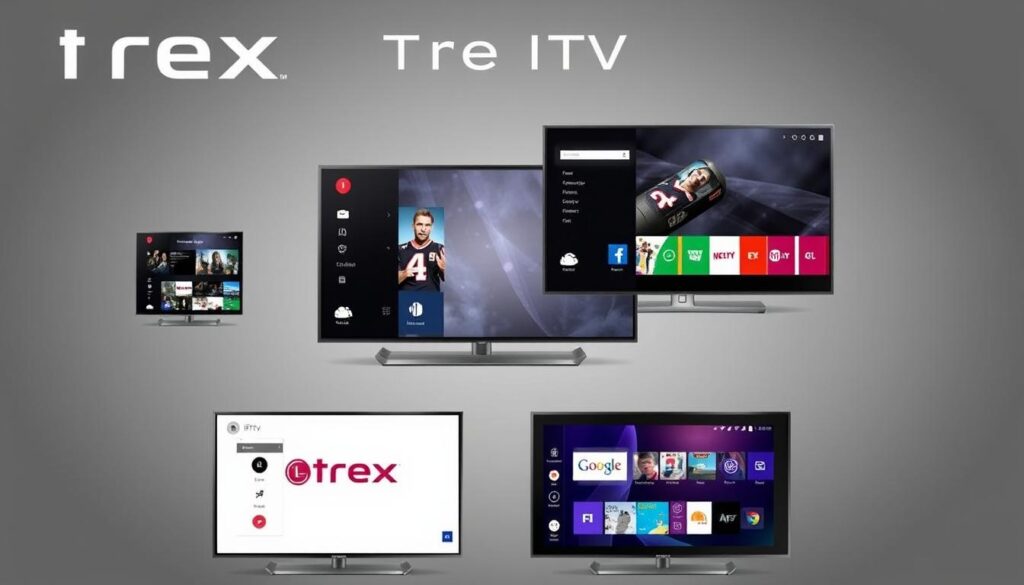 Trex IPTV apps on various smart TV platforms