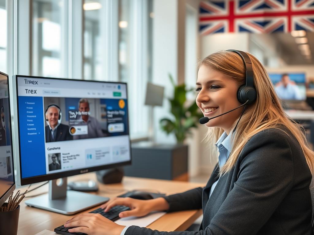 Trex-IPTV-customer-support-representative-answering-frequently-asked-questions