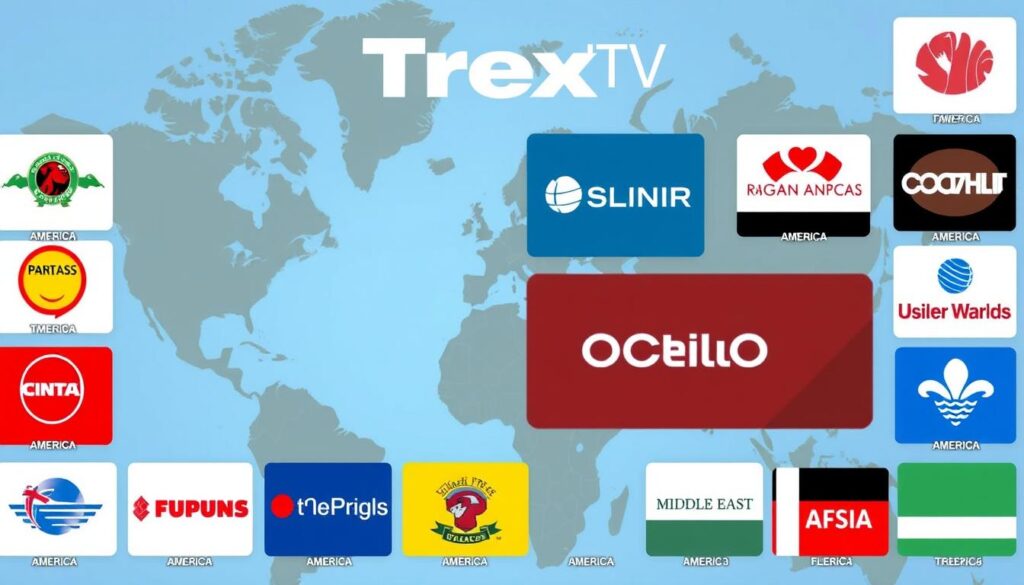 Trex IPTV international channel selection with global content