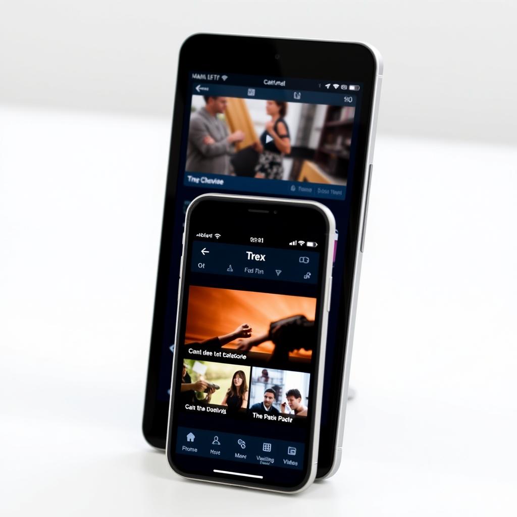 Trex IPTV mobile apps on smartphones and tablets