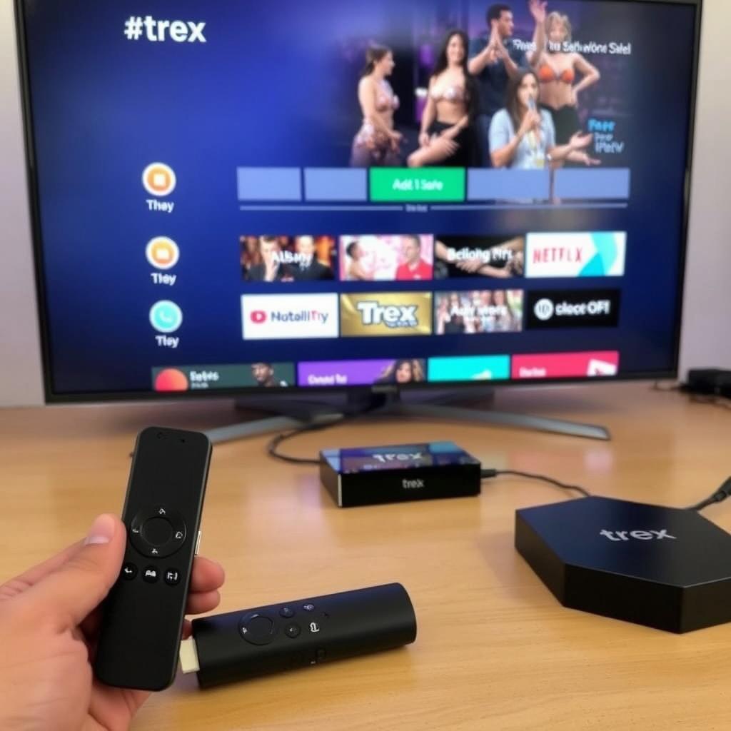 Trex IPTV on streaming devices including Amazon Fire Stick and Android boxes