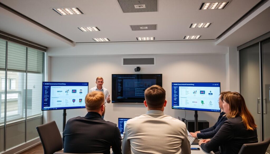 Trex IPTV reseller training session with UK partners