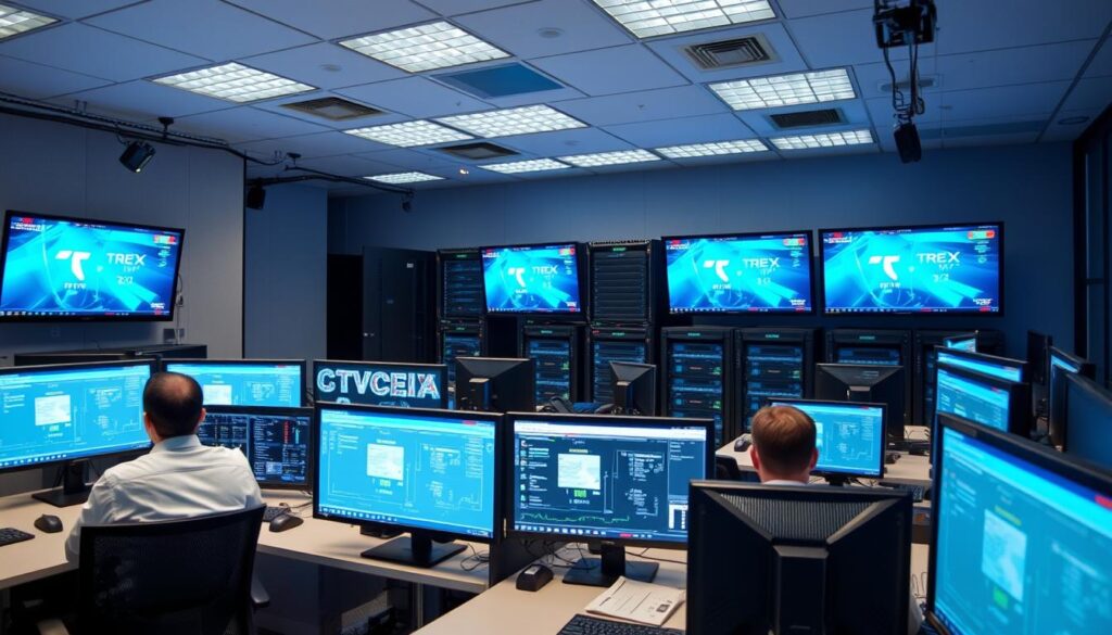 Trex IPTV server infrastructure and network operations center